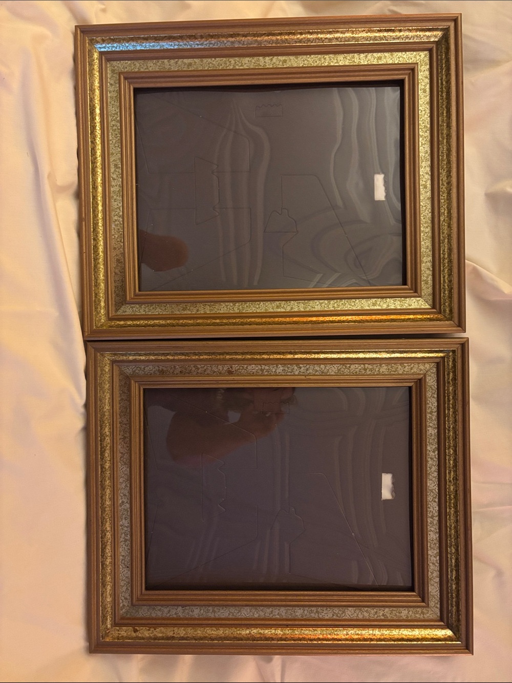 Set of Two Gold Ornate Picture Frames